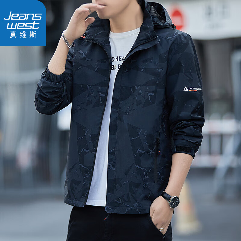 ���ڲ�������ά˹��Jeanswest���п���ʿ���＾�¿���������ñ���׳��乤װ���������˶��� A426-2628��ɫ 2XL ������140��-155�