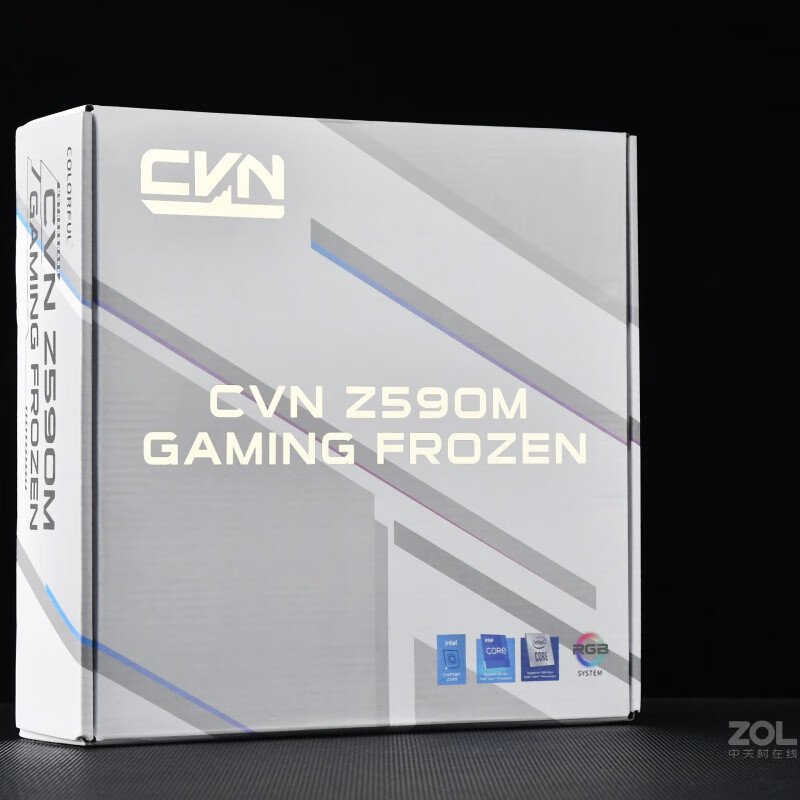 COLORFUL盒装七彩虹CVN Z590M GAMING FROZEN V20白色WIFI蓝牙主板11900K