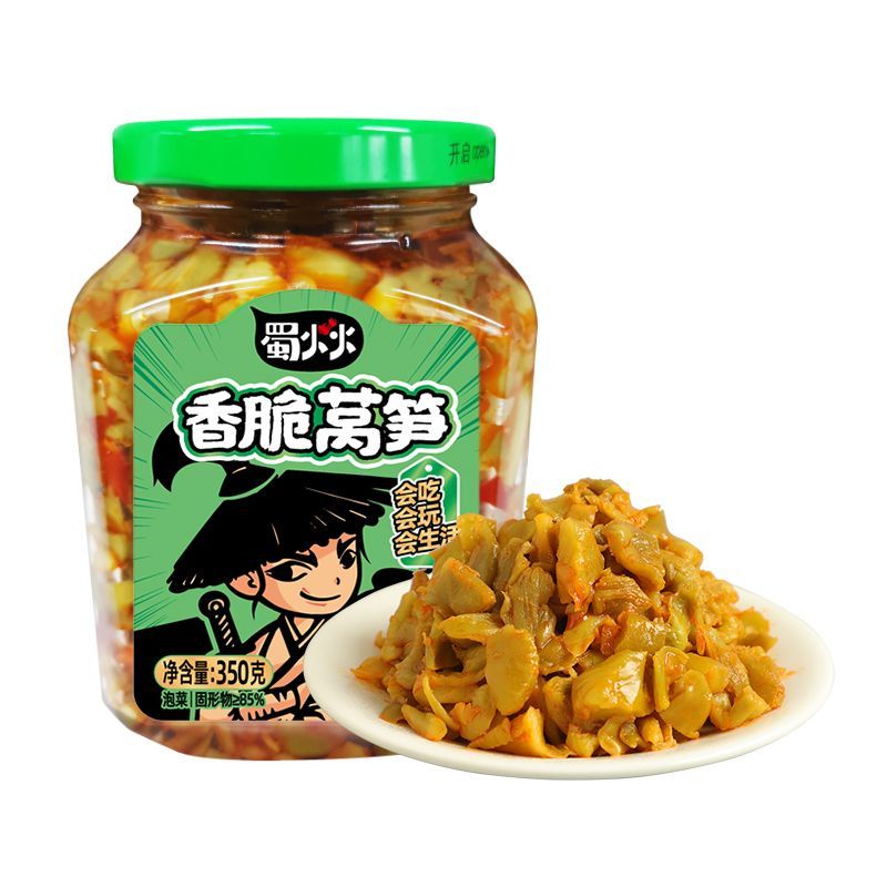 吉香居蜀火火香脆莴笋脆嫩双笋350g瓶装开味酸菜即食爽口下饭菜 香脆莴笋350g【1瓶】