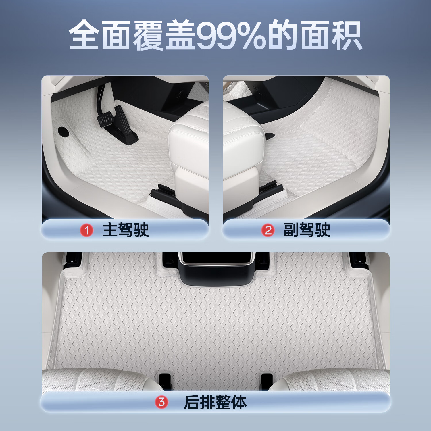 25款蔚来乐道L90脚垫全包围乐道L90星空脚垫地毯地垫改装用品配件 L90魔印防水月榕棕单层脚垫