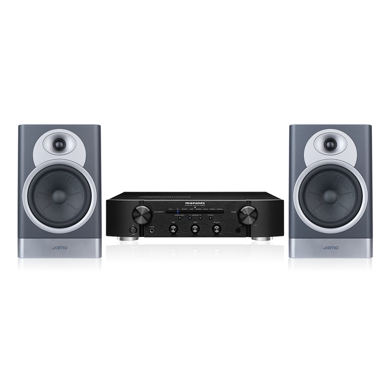 尊寶(JAMO)S7系列17B書架音箱+馬蘭士PM6007功放機(jī)高保真2.0發(fā)燒音箱套裝挪威峽灣藍(lán)