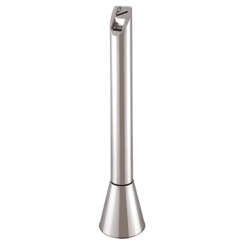 GNF南方酒店戶(hù)外煙灰柱不銹鋼立式座地煙灰桶室內吸煙區滅煙蒂柱 GPX-129J砂鋼色