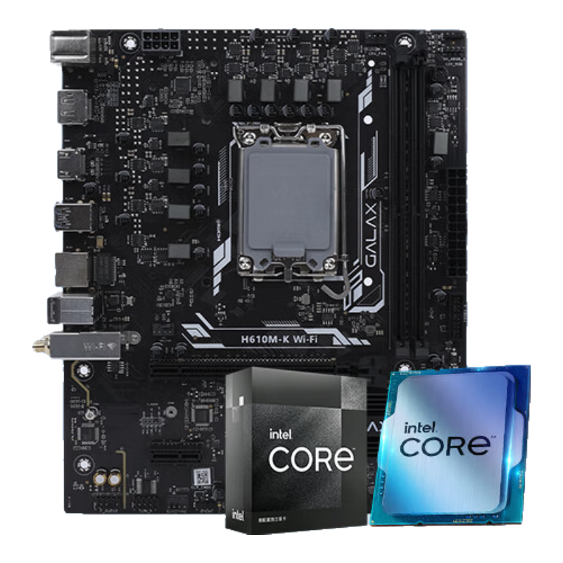 Ӱ CPUװ H610/B760 Ӣض I5 CPU Uװ Ӱ H610M-K WIFI D4 14i5 14600KFɢƬʵ1629Ԫ