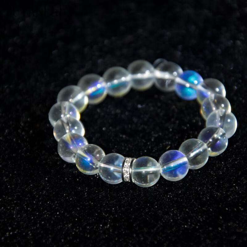 女式白水晶手串月光石ins风 白水晶10mm