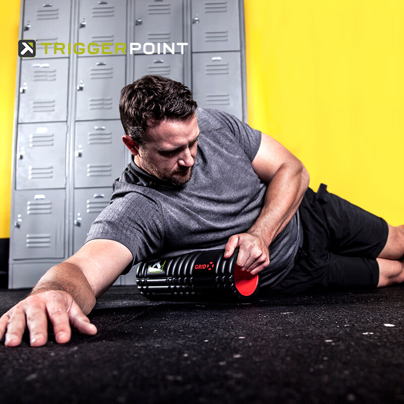 TRIGGERPOINT进口泡沫轴肌肉放松瘦小腿健身运动滚轴筋膜按摩棒狼牙棒瑜伽柱 约33cm空心款/硬度更强/分区设计