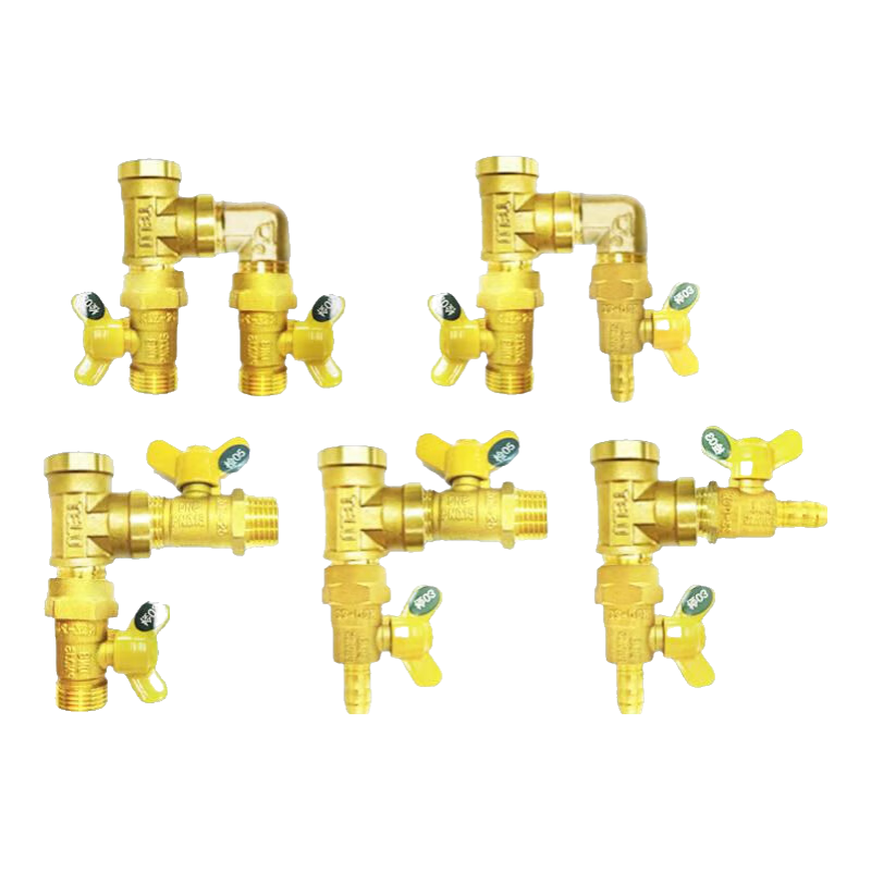 特路全銅加厚燃?xì)忾y門4分內(nèi)絲外絲煤氣閥天然氣開關(guān)三通球芯閥門配件 H型-雙螺口三通球閥