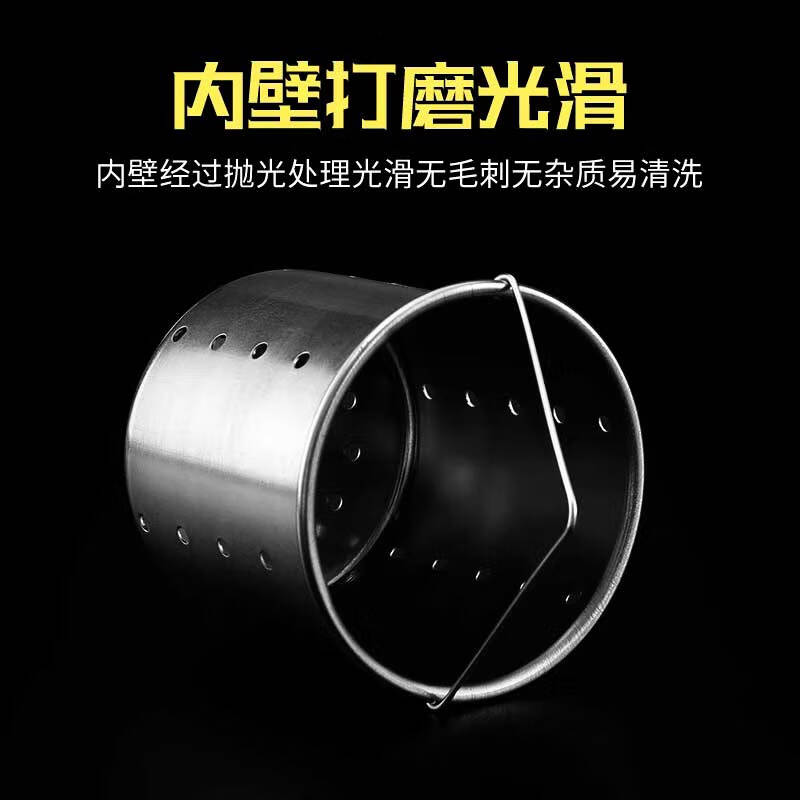 亿战狮打窝器不锈钢野钓夹子打窝神器翻斗型定点手竿渔具垂钓沉底投饵器 不锈钢打窝器【加大号】10只装 无规格