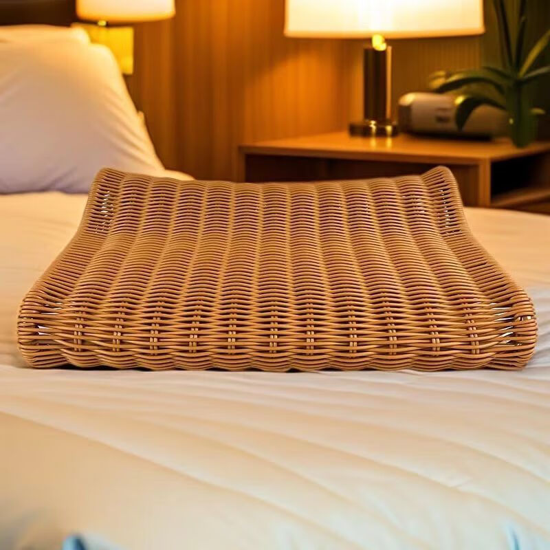 语森忆竹枕头硬男士专用【夏季】A06夏凉枕头夏天空心护颈颈椎镂空偏 仿藤编制夏凉枕头 默认