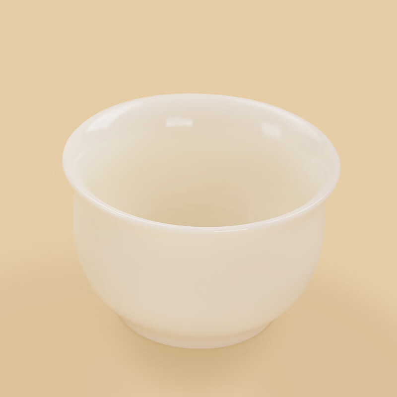 钰铨龙门 玉润冰清福袋主人杯 德化传统中国白高端纯手工喝茶品茗杯礼盒装 玉润冰清福袋主人杯(约80ml)