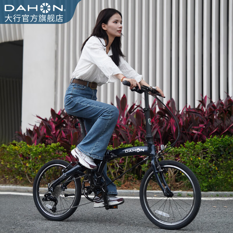 大行（DAHON）P10折叠自行车20英寸10速铝合金男女运动通勤V刹折叠车PAA003 珠光深蓝