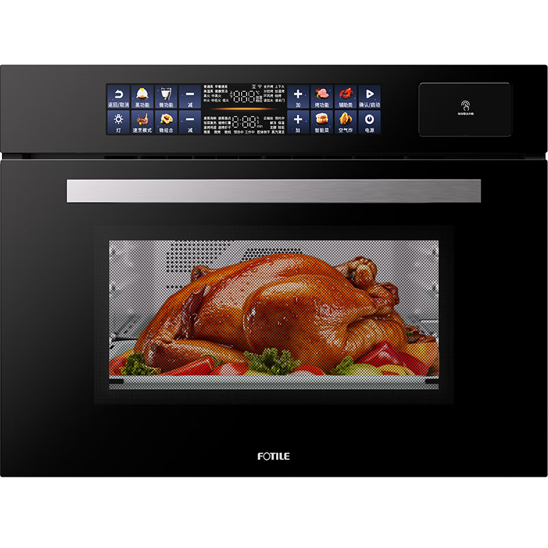 方太（FOTILE）微蒸烤一体机嵌入式 微蒸烤炖炸五合一 九大速烹模式 烤贝果  47L大容量 彩膜屏 蒸烤箱一体机G1S