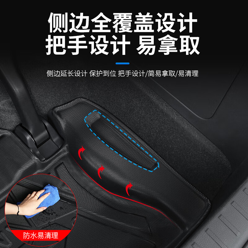 厂家直供桐汝壁适用适用于赛那垫格瑞维亚后备箱垫尾箱塞纳垫 第三排背靠垫肤感皮棕色赛