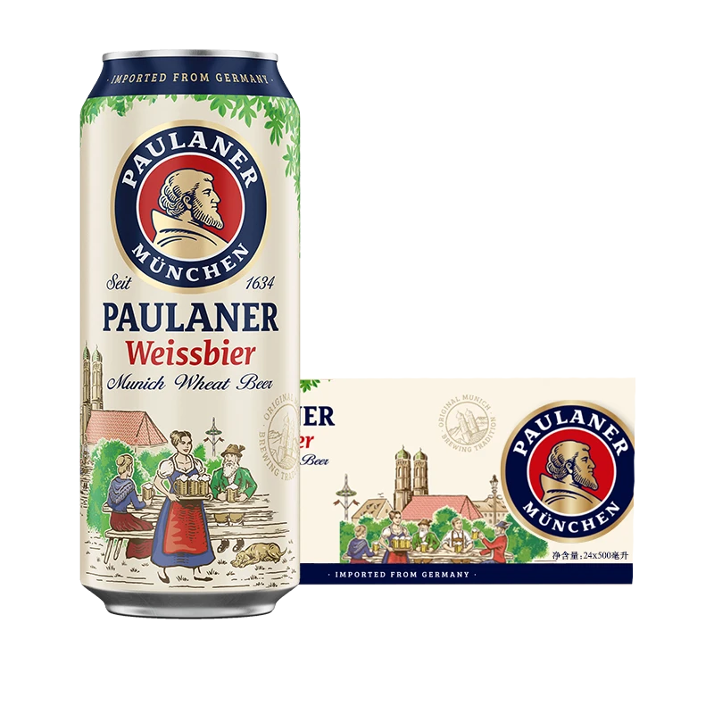 PLUS�������ɣ�Paulaner������ ����С���ơ 500ml*24�� �¹����� 185Ԫ