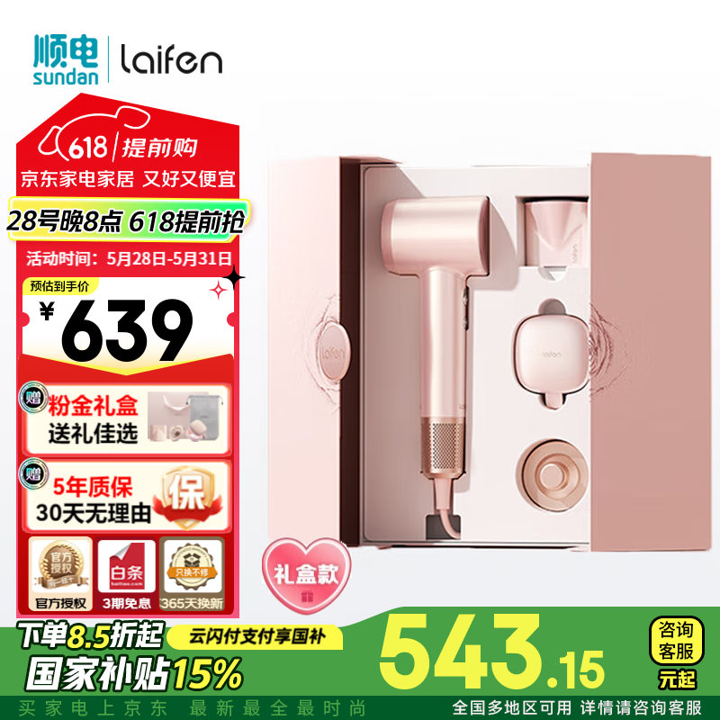 LEIFIN/��� LF03 ���¸����ӵ紵�� 1600W 2�ڸ����� �۽�
