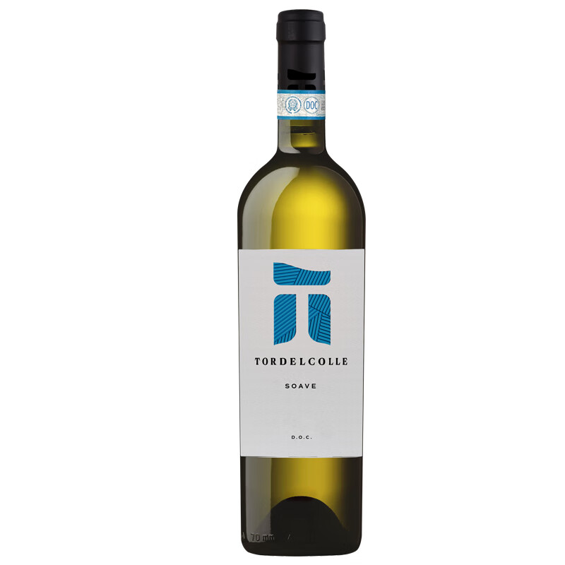 托尔山干型白葡萄酒意大利进口DOC级霞多丽干白索阿伟产区Soave波特酒庄 单支装750ml*1