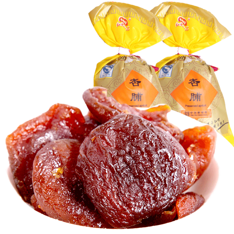 紅螺水果干果脯 500g 北京什錦果脯蜜餞北京特產(chǎn)年貨零食禮包 杏脯
