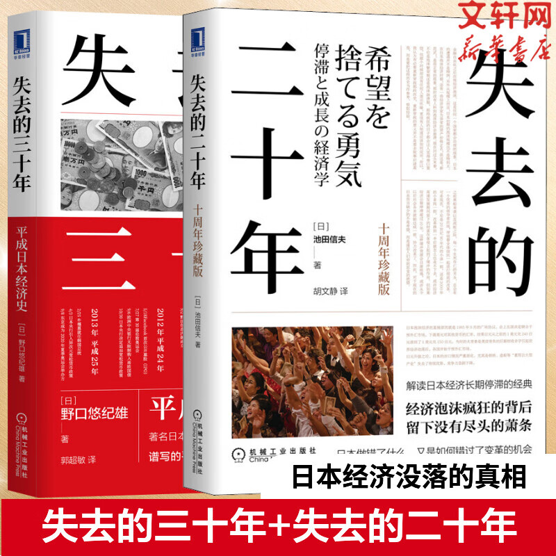 日本丢失的20年 日本丢失的二十年 日本经济三十年 失去的二十年 失去的三十年 【平成日本经济史 全2册】失去的二十年+三十年
