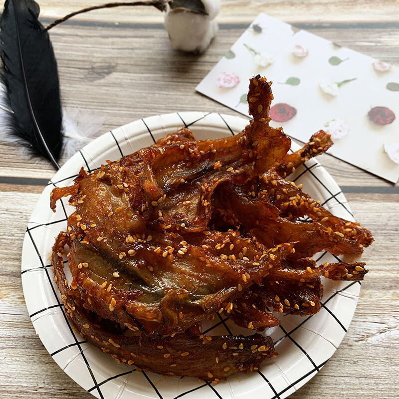 香辣龍頭魚干甜辣蜜汁魚仔海味即食小魚干零食特產(chǎn)麻辣馬步魚干 香辣味500g