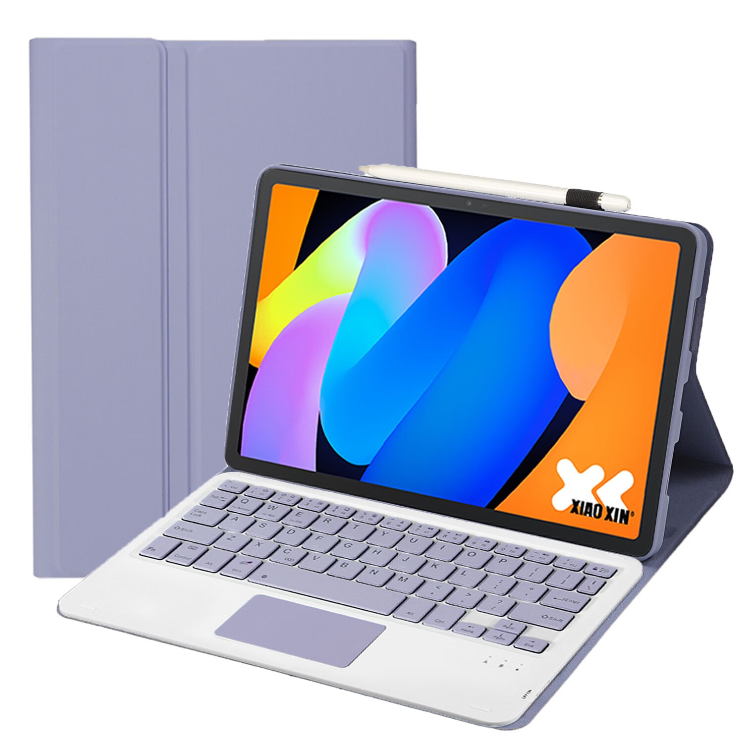 zonyee联想小新Pad 11 2025蓝牙键盘保护套软壳皮套适用于小新 Pad 2025 TB335FC 紫色保护套+触控蓝牙键盘(送鼠标) 小新Pad 11 2025