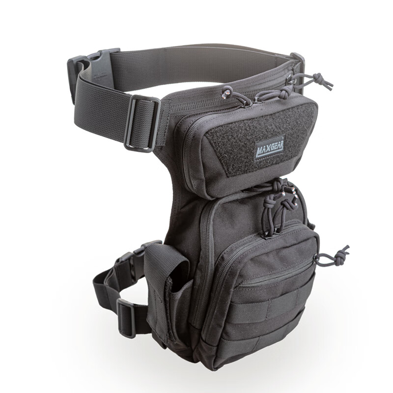 MAXGEAR戰(zhàn)斗版機動腰包 男戶外戰(zhàn)術(shù)腿包軍迷多功能斜挎包勤務(wù)腰包 黑色xe