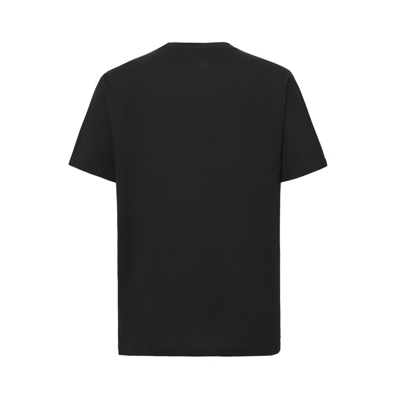 POLOWALK【凉感+抗菌】男装2025夏季新品男式短袖圆领T恤上衣日常通勤 黑色 L