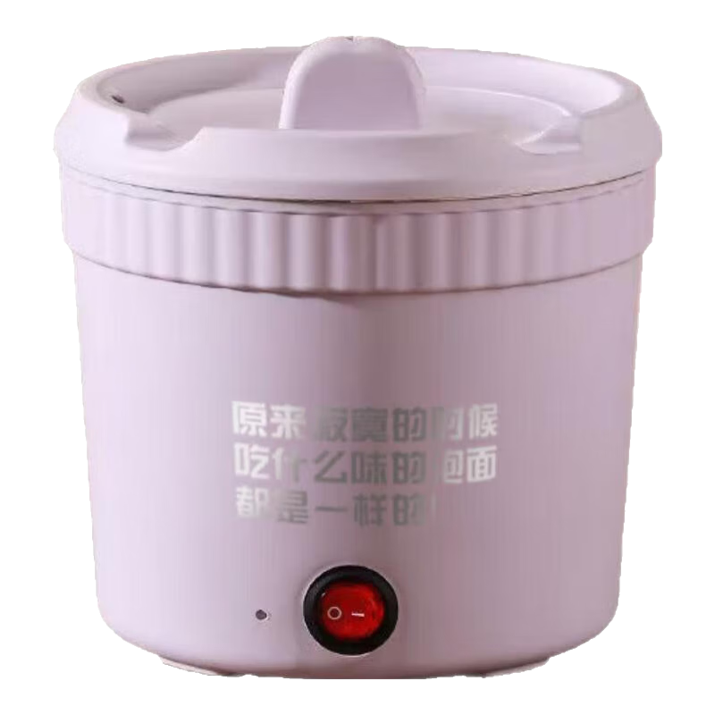 电煮锅电锅小电锅电炒锅电热锅多功能一锅多用宿舍电煮锅电炖锅火锅1-2人蒸煮一体 1.1L 红色白内胆（陶瓷釉涂层） 1.1L