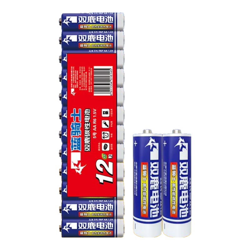 sonluk 双鹿 R6PAA 5号碳性电池 1.5V 12粒装