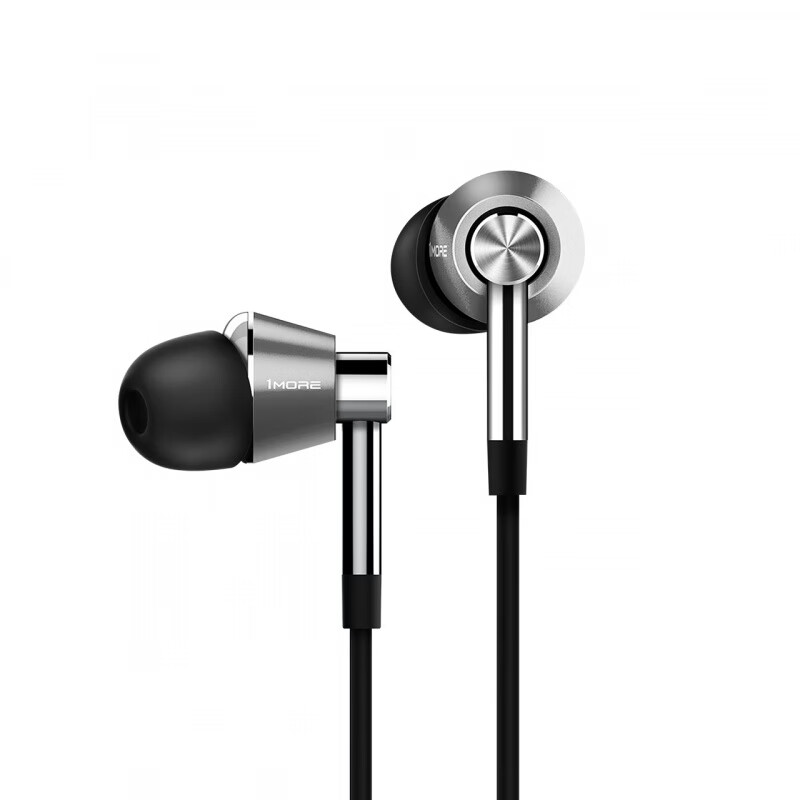 萬(wàn)魔（1MORE）三單元HIFI有線(xiàn)耳機入耳式發(fā)燒音樂(lè )耳塞雙十一 銀色 標配