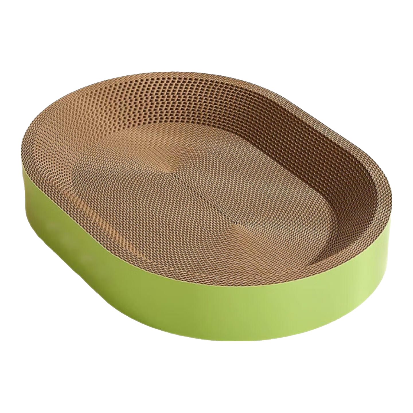 【京东快递】猫抓板猫窝一体式耐磨不掉屑超大可睡觉瓦楞纸磨爪板 椭圆60*42*9【30斤内送猫薄荷】