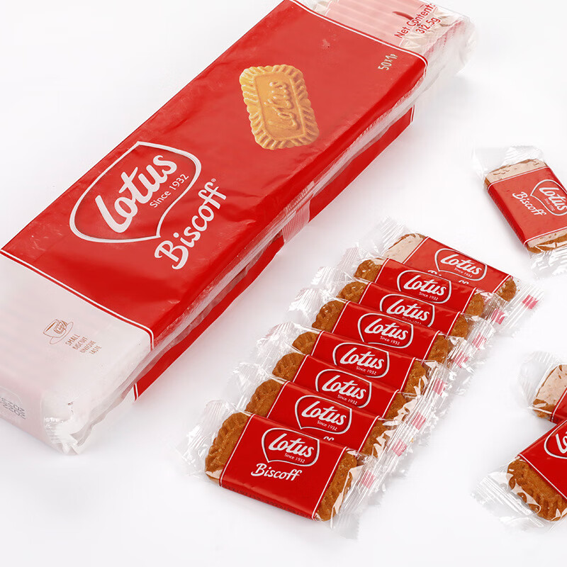和情（LOTUS）比利時Lotus和情焦糖餅干喜餅結(jié)婚慶伴手禮喜鋪零食 獨立小包喜糖 312.5g(50枚 獨立包裝)