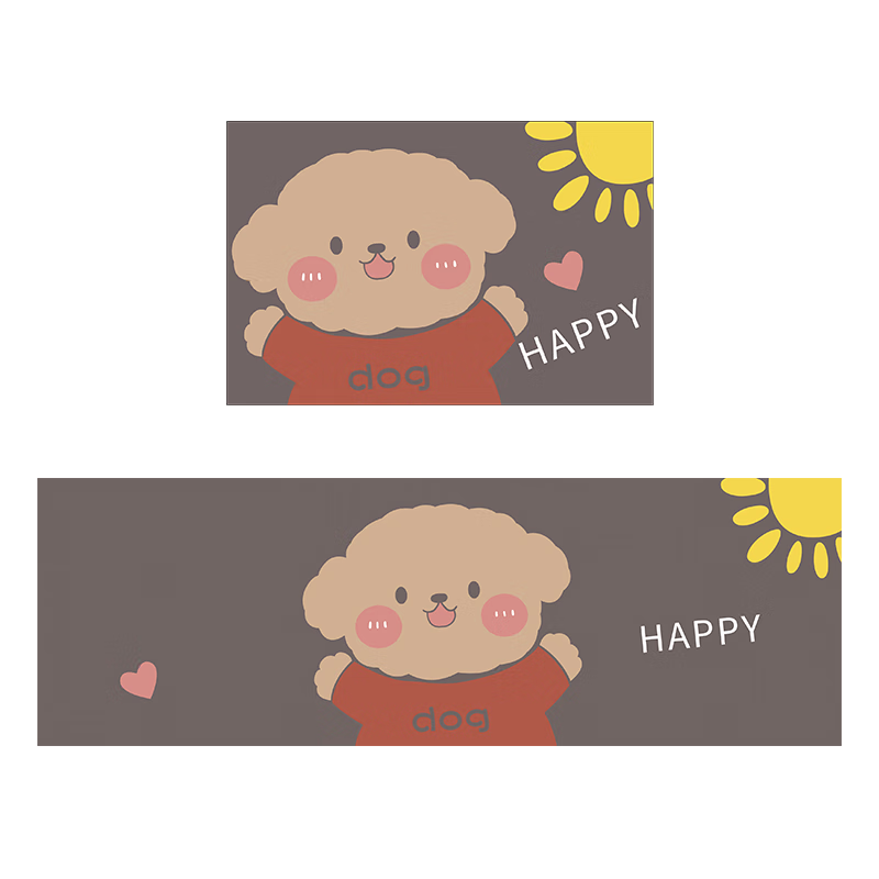 布迪思厨房地垫防水防油可擦免洗耐脏易清洁可裁剪定制防滑脚垫120*50CM