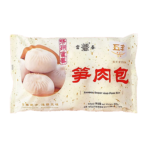 富春笋肉包600g 12只早餐速食面食扬州特产包子速冻蒸包华润出品供港
