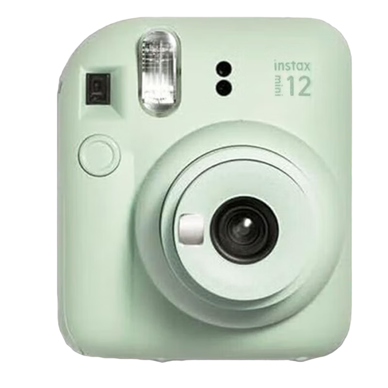 富士（FUJIFILM）拍立得mini12 mini11/7/9升級款 相紙一次成像相機(jī)拍照父親節(jié)禮物 Mini12 薄荷綠（現(xiàn)貨） 官方標(biāo)配+Ins風(fēng)相框+相冊+水晶殼