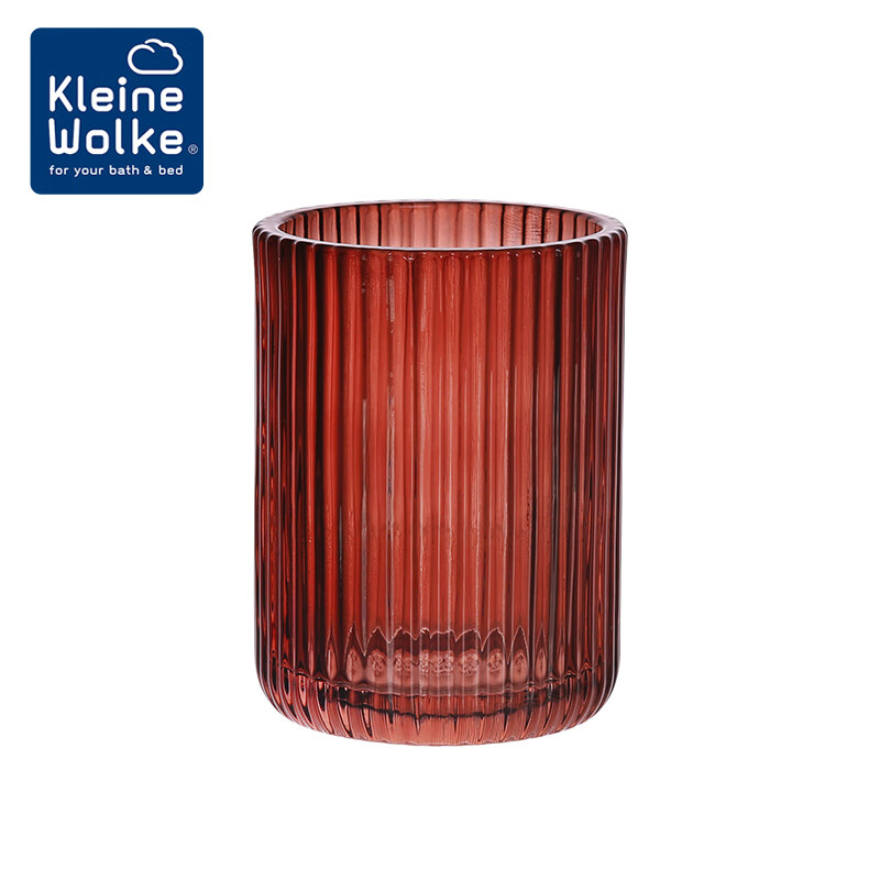 KLEINE WOLKEKleine Wolke 玻璃漱口杯ins風(fēng)刷牙杯子牙缸牙刷杯洗漱杯 復古紅