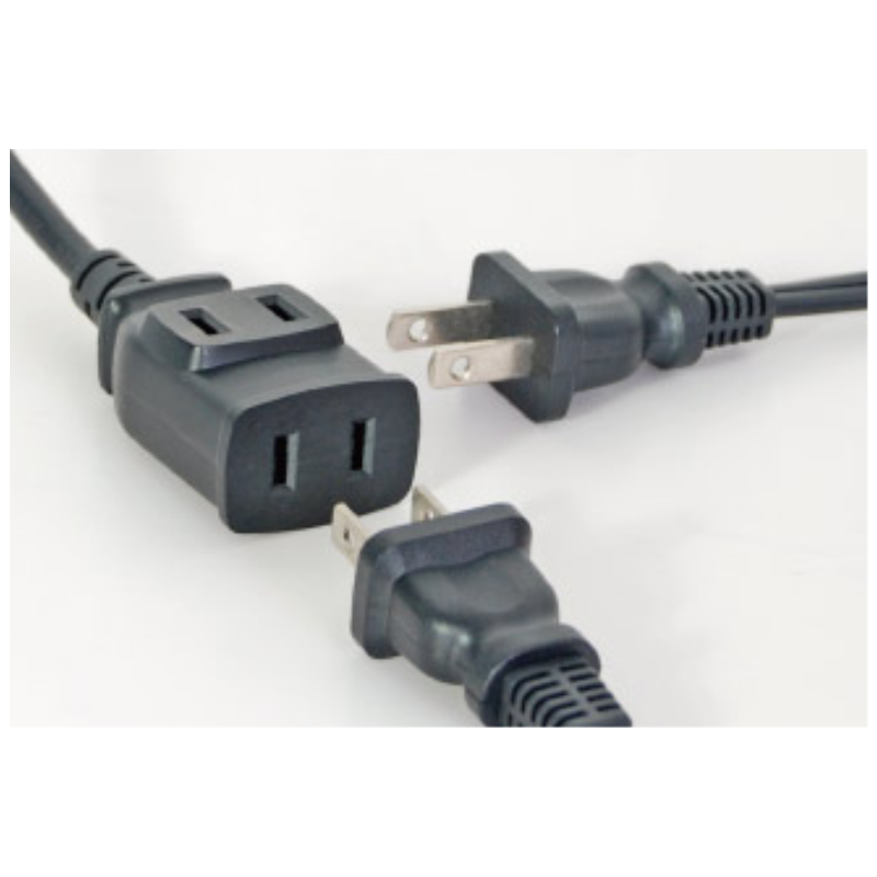 春程短电源线 国标无氧纯铜芯延长线 带2位插座连接线 方便易携带出差旅行用 二插转二位插头