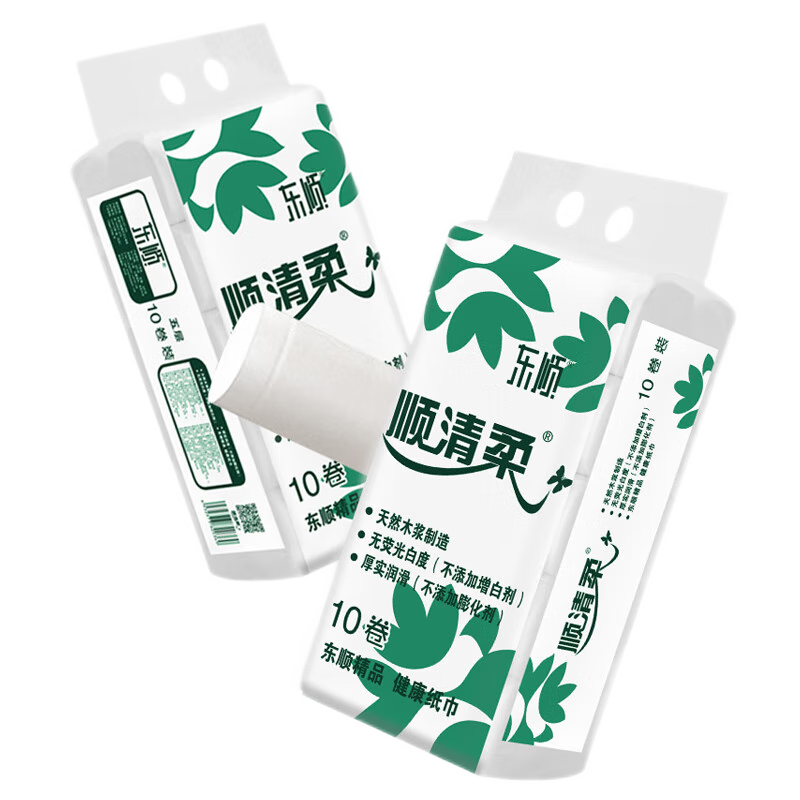 顺清柔卫生纸 超洁5层700g/提加厚纸巾长条无芯卷纸家用厕纸 5层 70g/卷*30卷 【3提热卖款】 京东折扣/优惠券