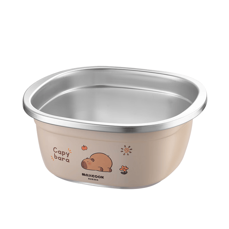 ������MAXCOOK��ʳƷ��304�������ϴ�������������ˮ����ɳ����ɵ��¯���� 304�ַ���ź��ɫ26cm MCWA4649 19.96Ԫ