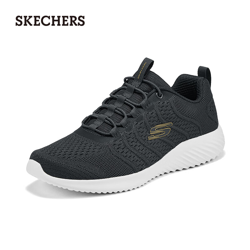 斯凯奇（Skechers）男鞋秋季舒适休闲运动鞋8790305 炭灰色/CHAR 40