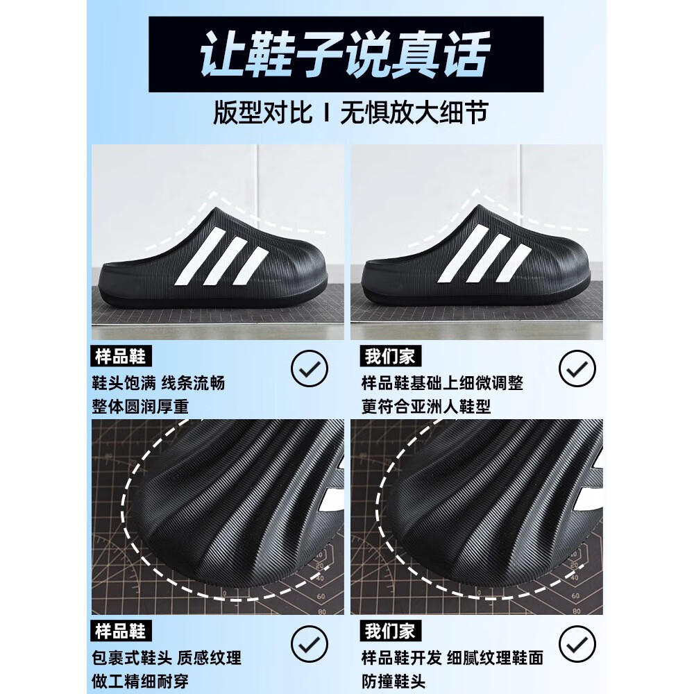 ZLZP贝壳头拖鞋男女款2026夏季新款情侣三杠包头外穿一脚蹬防滑沙滩鞋 灰绿 【高端旗舰品质】 39 /40顺丰