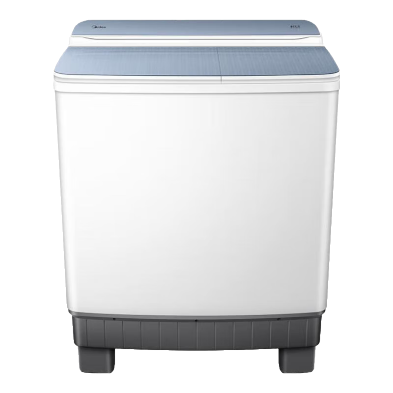美的（Midea）双桶洗衣机半自动双缸分区洗 12kg大容量家用品质双电机同洗同脱双筒 一级能效换新补贴 MP12S166 双缸