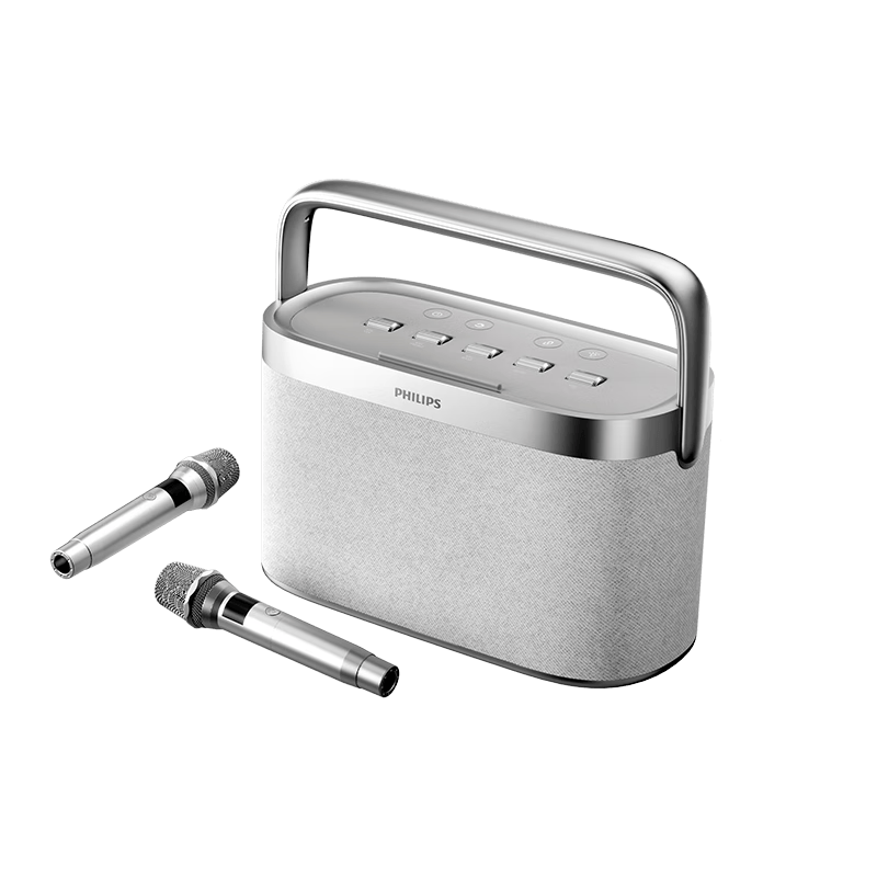 飞利浦（PHILIPS）TAS8110 蓝牙K歌音箱无线话筒麦克风一体式扩音器家庭用KTV云音响专业卡拉OK系统
