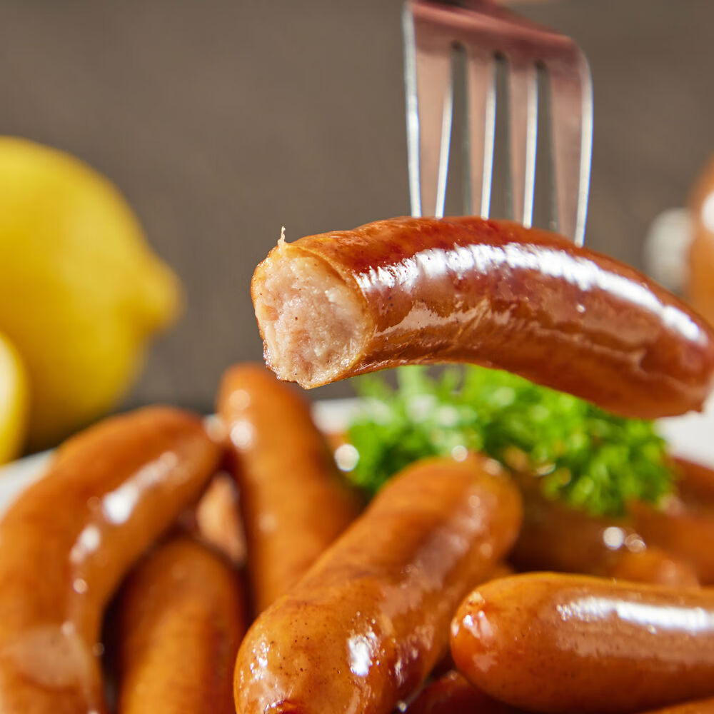 盒马工坊减盐维也纳风味早餐肠100g(5根)冷藏减盐高蛋白 维也纳风味早餐肠100g5根1袋