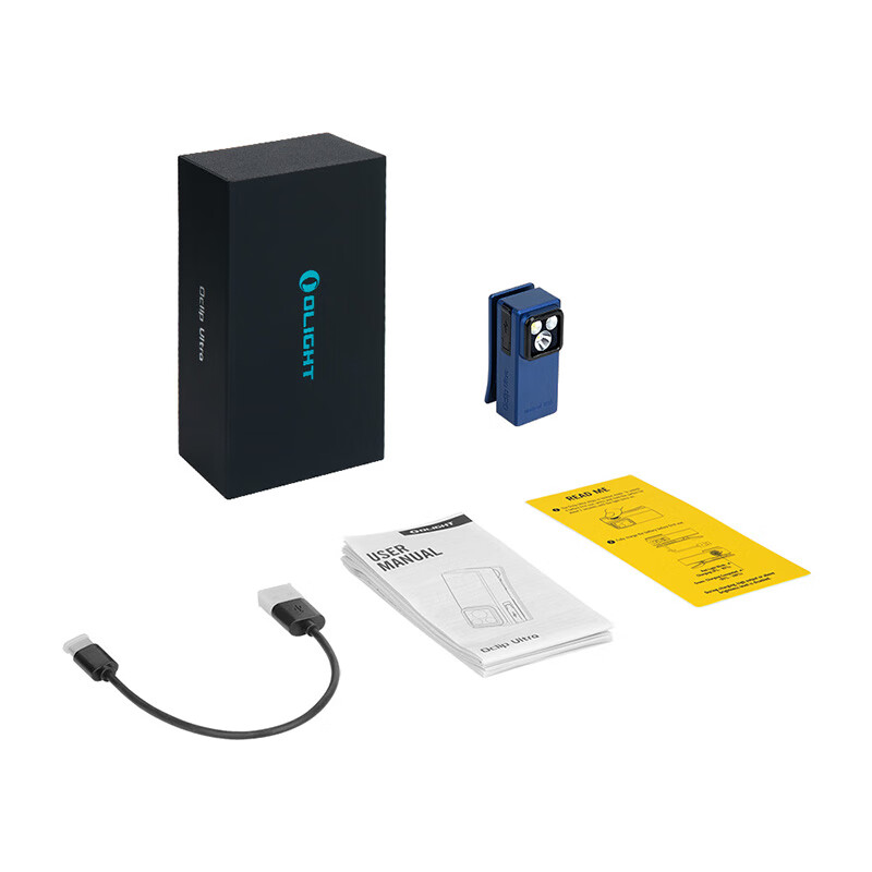 OLIGHT【新品】傲雷Oclip小方俠Ultra戶(hù)外磁吸頭燈便攜三光源迷你手電筒 海藍
