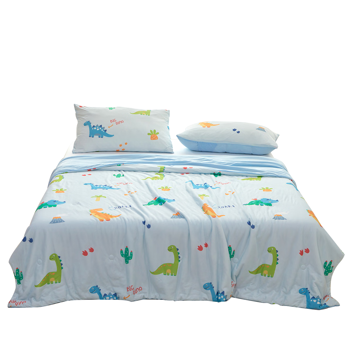 多喜爱家纺凉感夏被A类针织空调被可水洗夏薄被儿童卡通 【双面体感 清凉柔软】恐龙冒险 100*150cm