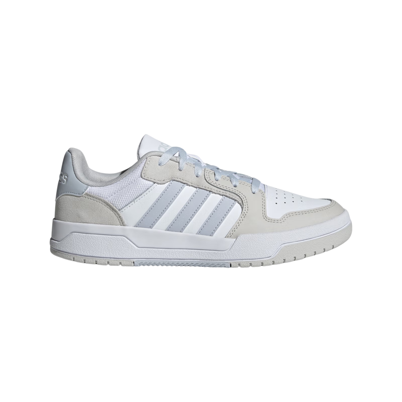 adidas ENTRAP休閑低幫運動板鞋少年感復(fù)古籃球鞋男女阿迪達(dá)斯   白色/淺藍(lán)/灰色   40.5