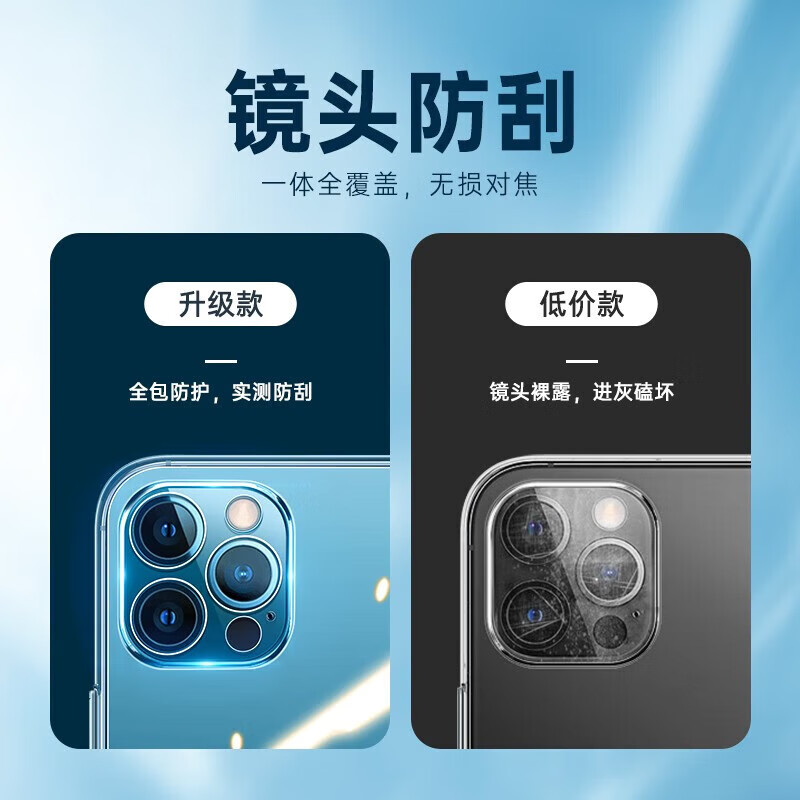 亿色适用苹果12/Pro/ProMax/mini透明手机壳气囊防摔超薄简约抗指纹 【10个装】苹果12ProMax透明壳