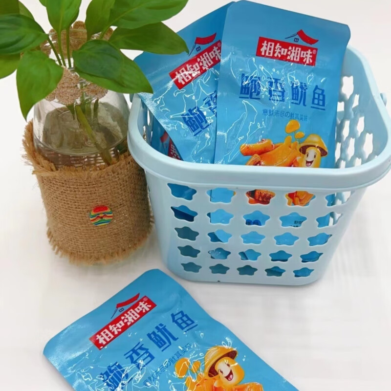 风鲜仓香辣味爆香鱿鱼扇贝鱿其鲜活香辣爽滑卤门家族Q弹口袋小零食 鱿鱼香辣味15g20包