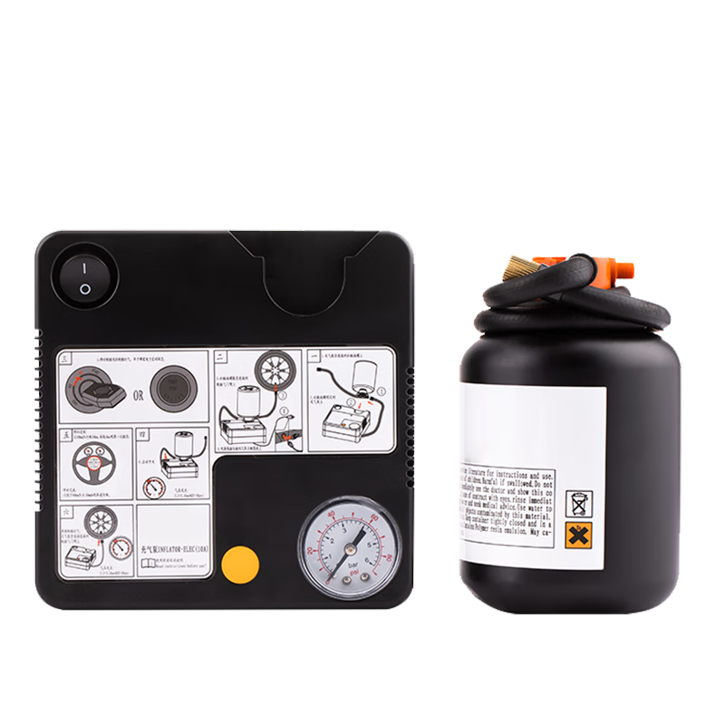 TORIN汽車真空輪胎補胎液通用充氣泵工具套裝京東自營450ml