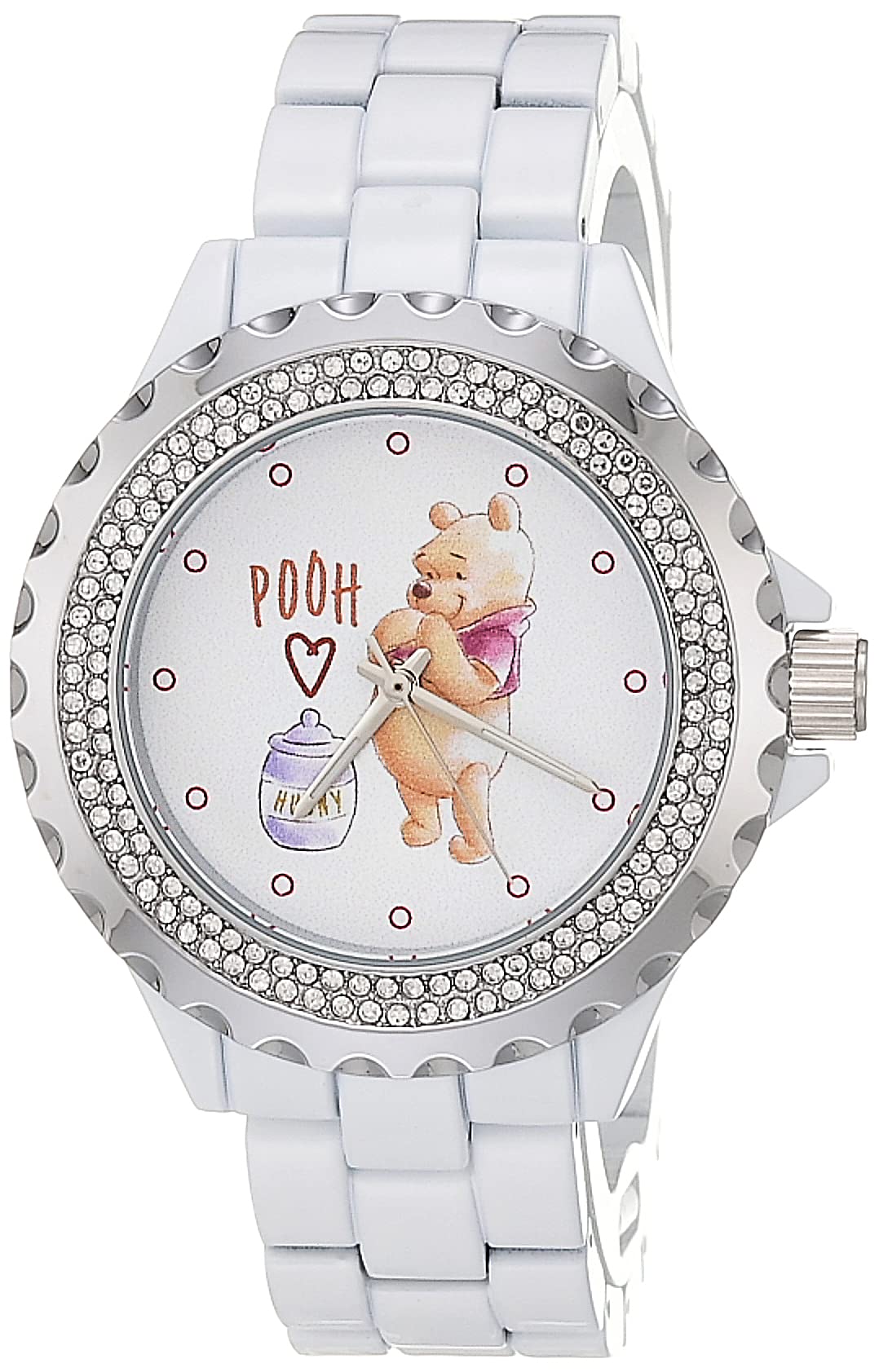 迪士尼disney 女士游泳石英表 防水 White 41.0 mm