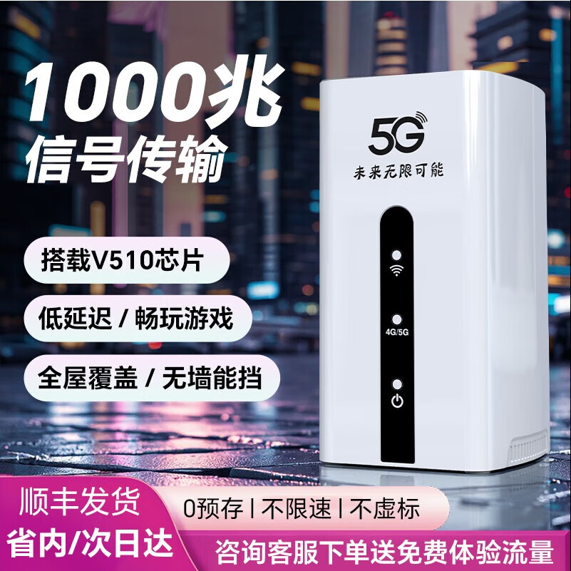 牧歌真5g随身wifi6移动无线cpe路由器全网通千兆双频插卡便携式车载上网宝移动联通高速流量上网卡 真5G【至尊版】WIFI6-千兆网口不限速